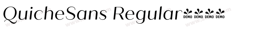 QuicheSans Regular字体转换
